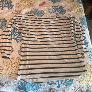 Black and White Long Sleeve Top